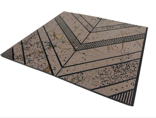 3D Ribbed PS Wall Panel For Interior Decoration