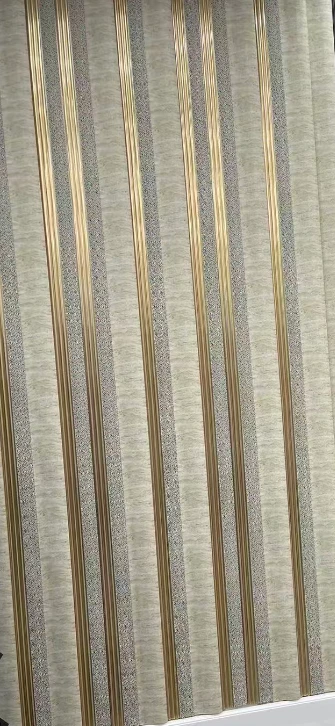 Decorative PS Grooved Wall Panel Marble Texture