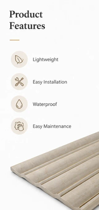 Decorative Waterproof PS Wall Panel For Interior Decoration factory