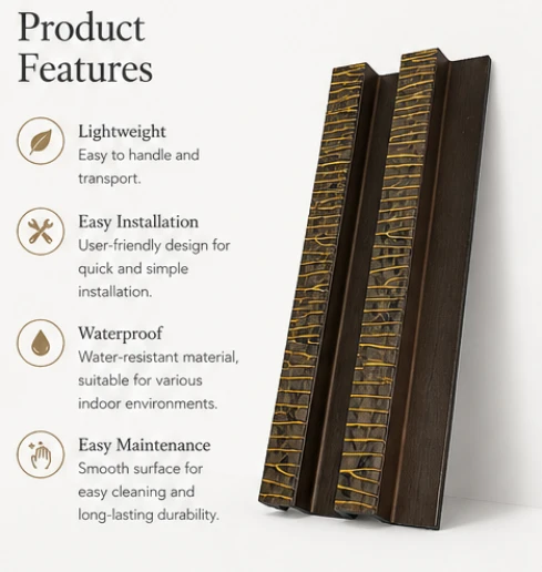 Decorative Wood Grain PS Wall Panel factory
