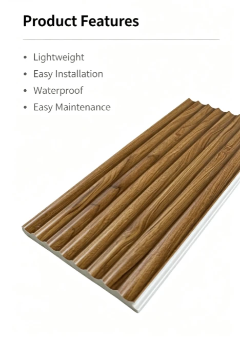Fluted Wood Grain PS Wall Panel best