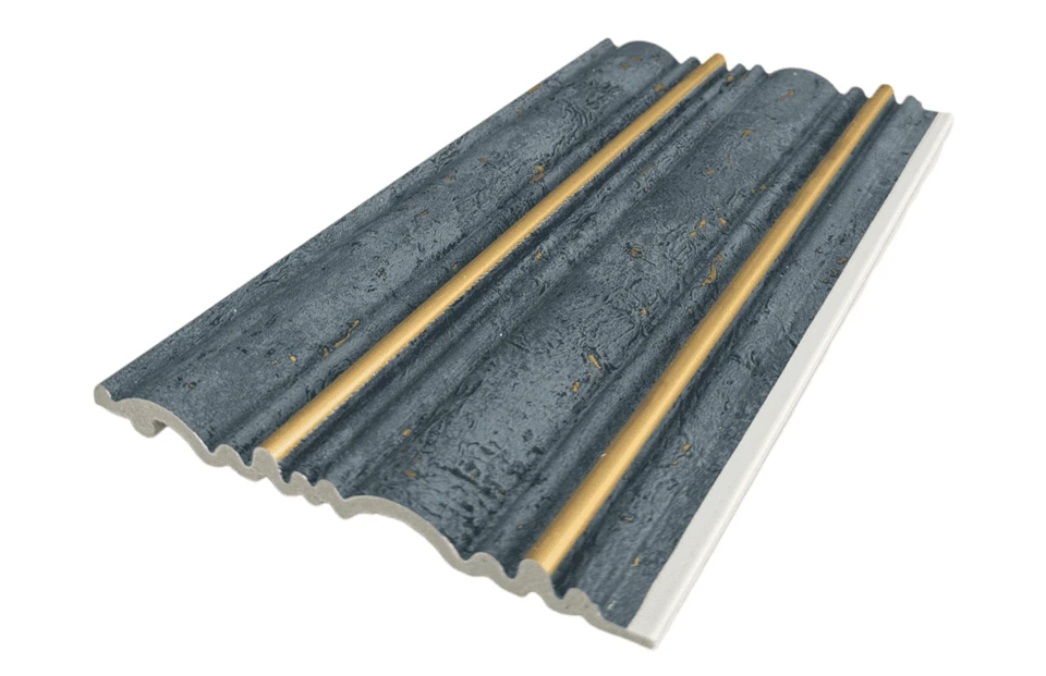Gold Accent Stone-Texture PS Wall Panel