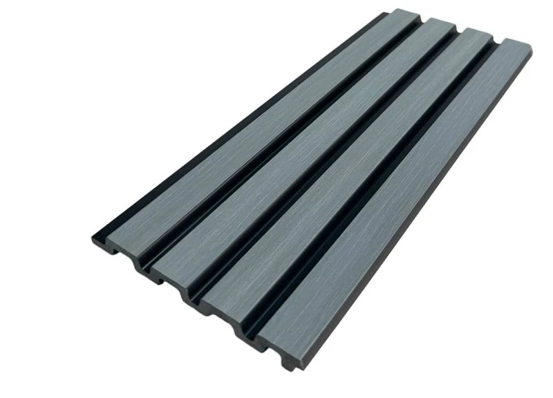 High Quality Grey PS Wall Panel 3D Fluted Decorative Wall Cladding For Modern Interior Design