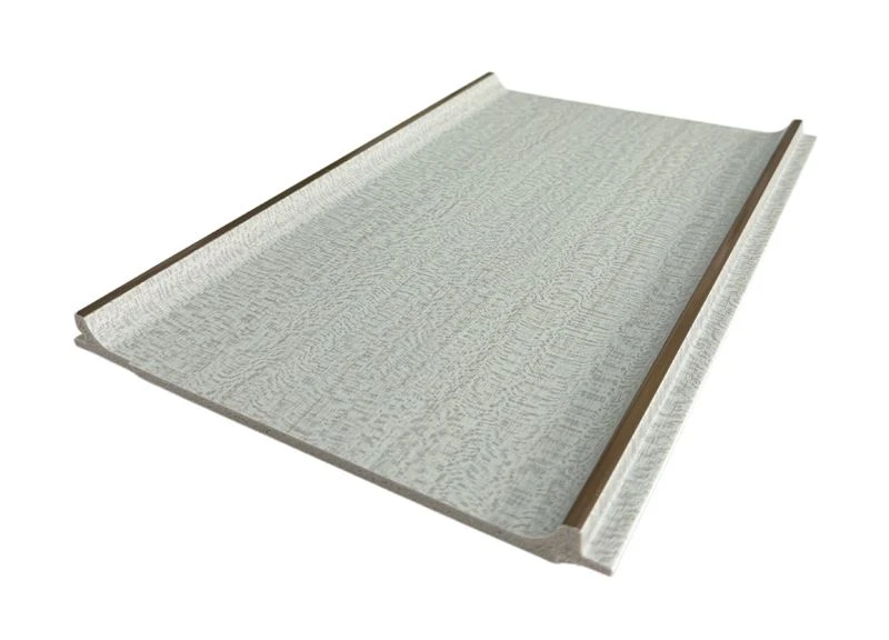 Light Linen Texture Champagne Trim Wall Panel