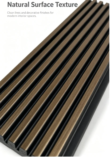 Metallic Fluted PS Decor Wall Panel factory