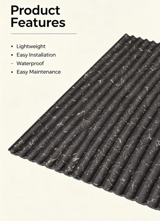 Modern Ribbed PS Wall Panel factory