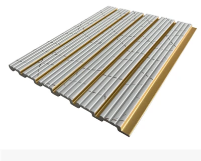 Fluted PS Wall Panel For Hotel Bedroom And Commercial Interior Decoration
