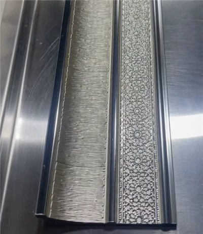 PS Skirting With Sliver Line Pattern