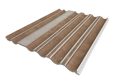 Walnut Silver Groove PS Wall Panel
