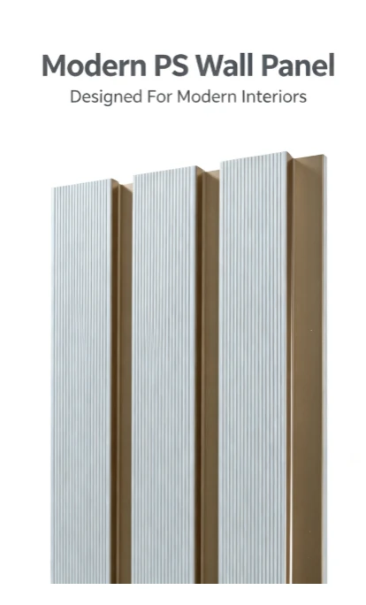 White Fine Fluted Champagne Trim PS Wall Panel price
