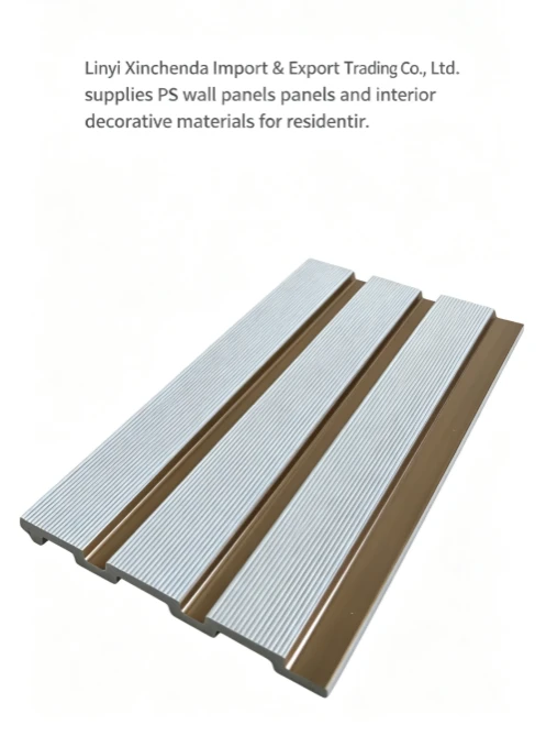White Fine Fluted Champagne Trim PS Wall Panel suppliers